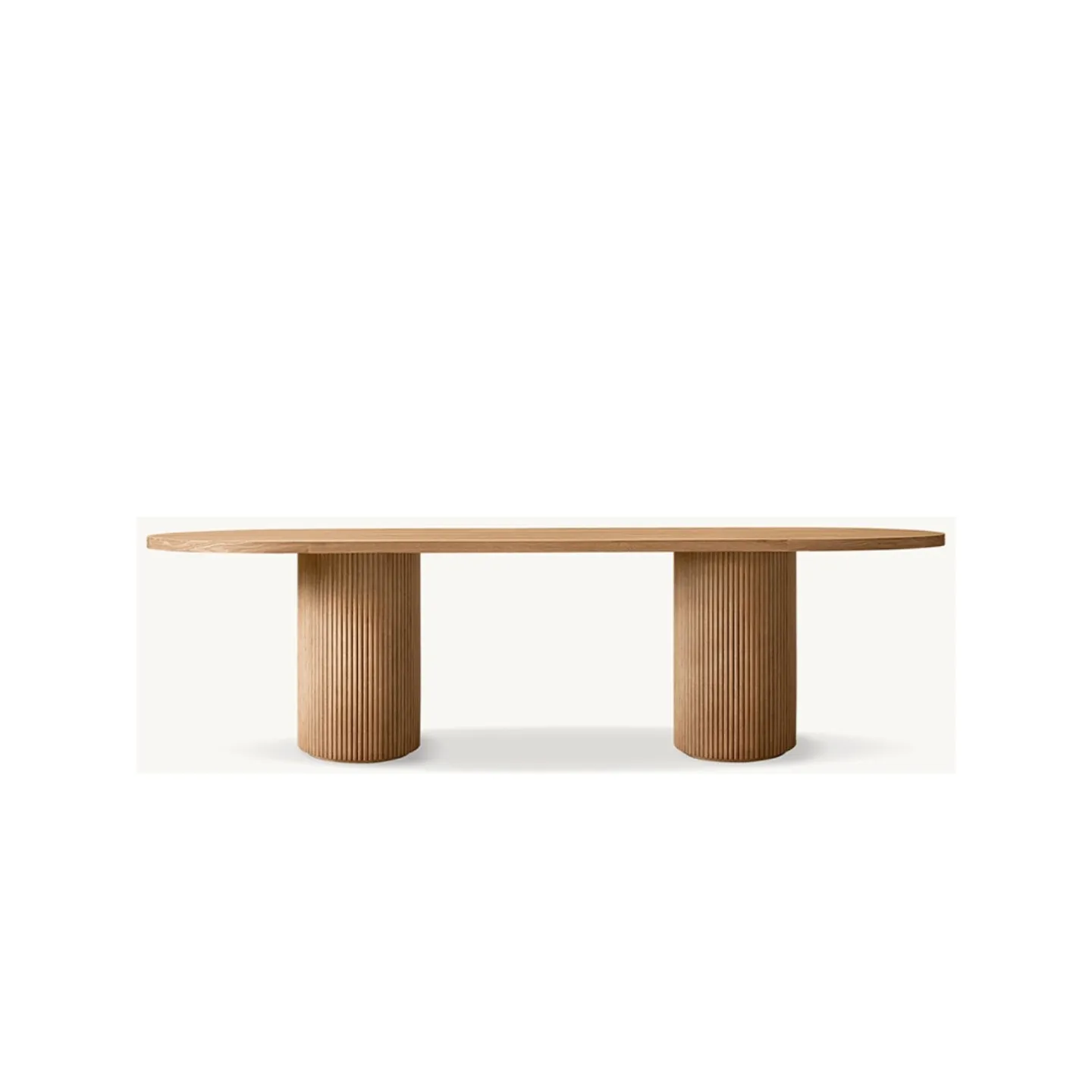 Simple solid wood household long dining table rural retro rectangular dining table villa tea negotiation
