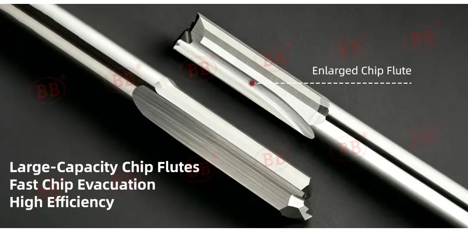 BB Straight End Mill 2 Flöten 4F 6F Slot Vollhartmetall-Fräser 4 6 8 12 Schaft CNC-Gravierfräser MDF EVA-Schaum – Detail 7