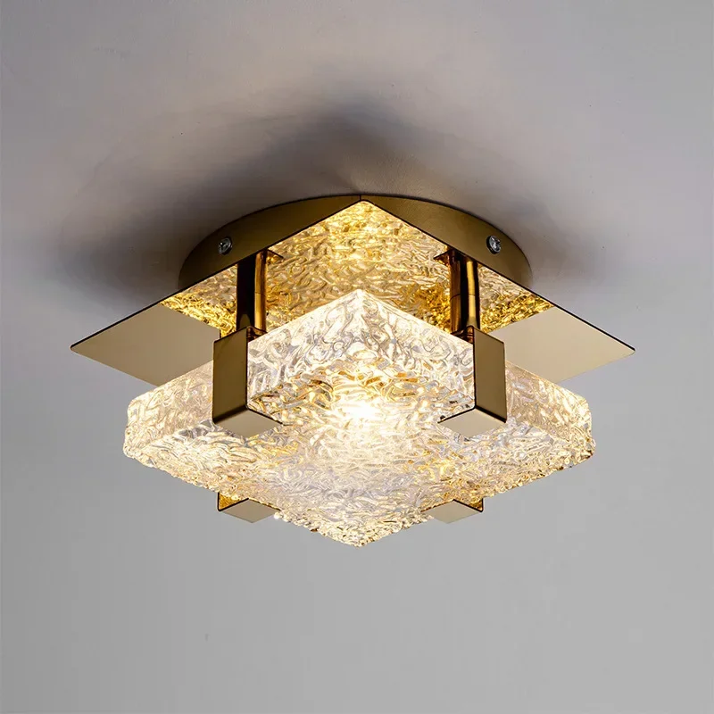 

Nordic LED Crystal Ceiling Chandeliers Lighting Gold Luxury Dining Living Room Bedroom Island Light Indoor Ceiling Lamp