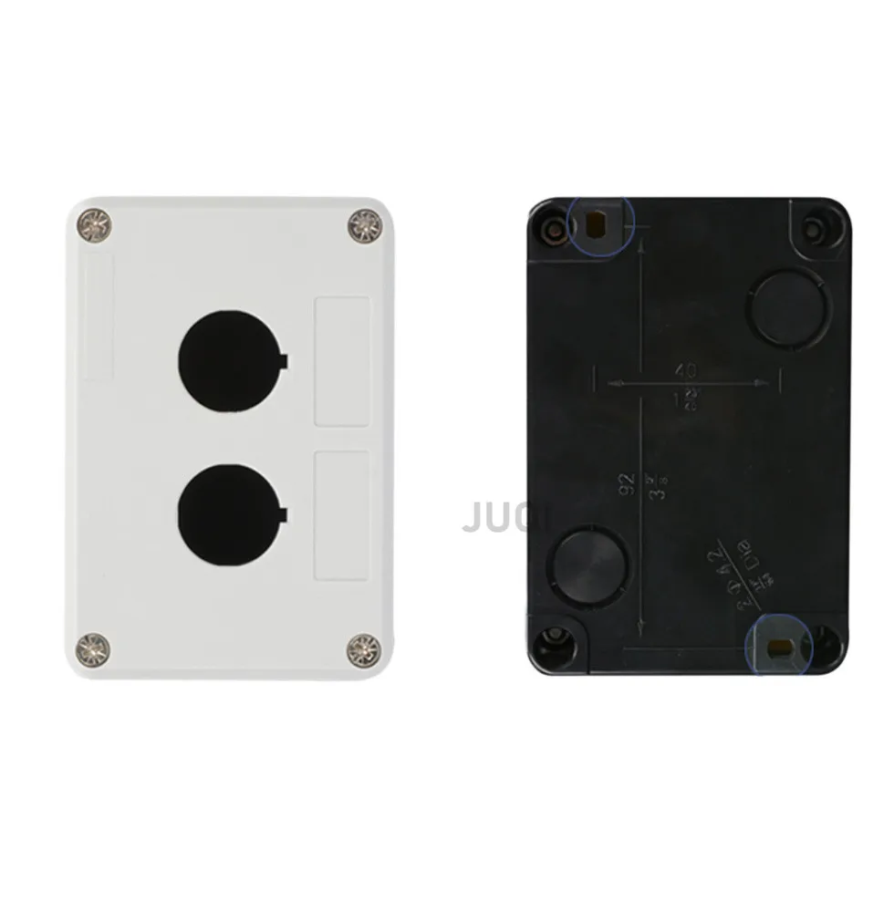 ติดตั้งกล่องปุ่มกันน้ำขนาด 22 มม. คุณภาพสูง กล่องควบคุมสวิตช์ กล่องแสดงสถานะสวิตช์อุตสาหกรรมแบบ 12345 รู