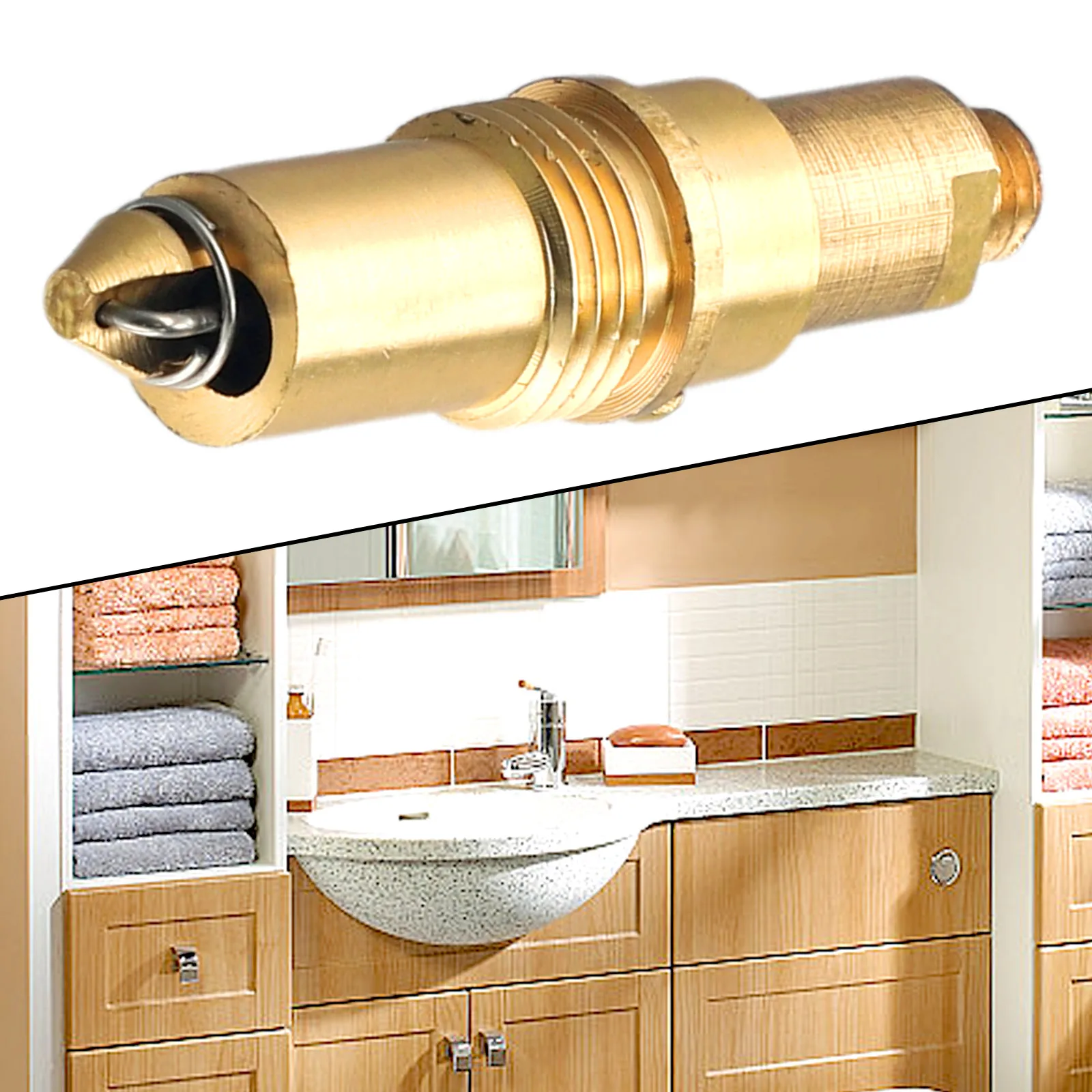 A1112 Replacement Basin Sink Bath Waste Click Clack  Spring Core Bathroom Replacement Parts M8 Sink & Bathtub Accessories