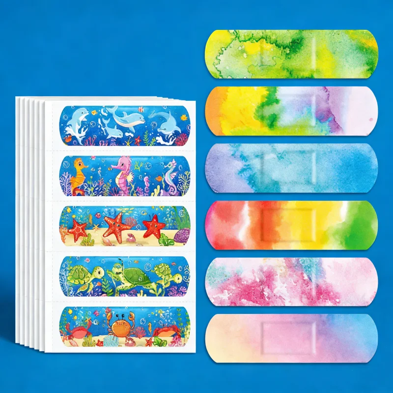 10pcs Cartoon Boys Plaster Band Aid Wound Patch Finger Skin Dressing Bandage