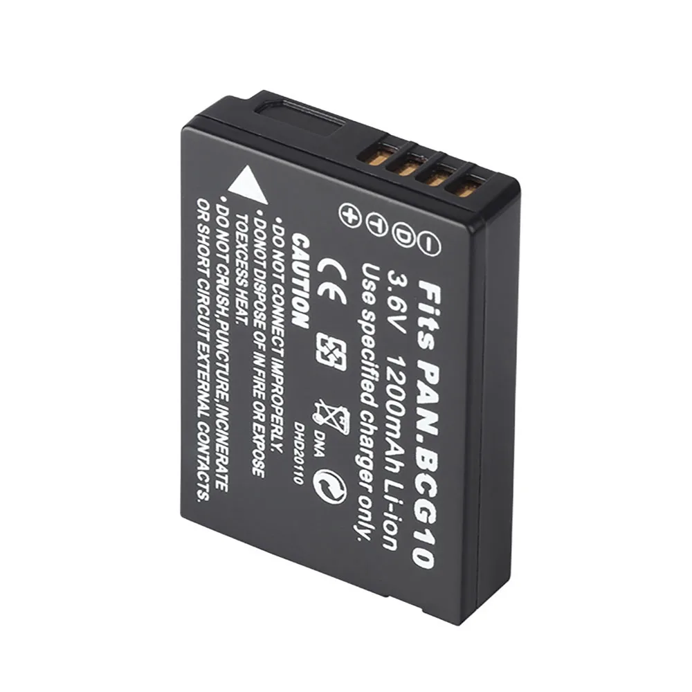Новинка 2022, 3,6 В, 1200 мАч, литиевый аккумулятор для цифровой камеры, набор литий-ионных батарей для Panasonic, DMW-BCG10E ZR3