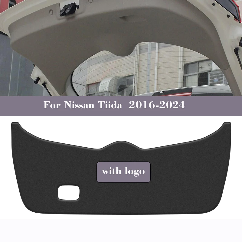 

Car Rear Trunk Tailgate Anti-Kick Protective Mat For Nissan Tiida 2016-2024 PU Leather Decoration Pad Liftgate Protection Mat
