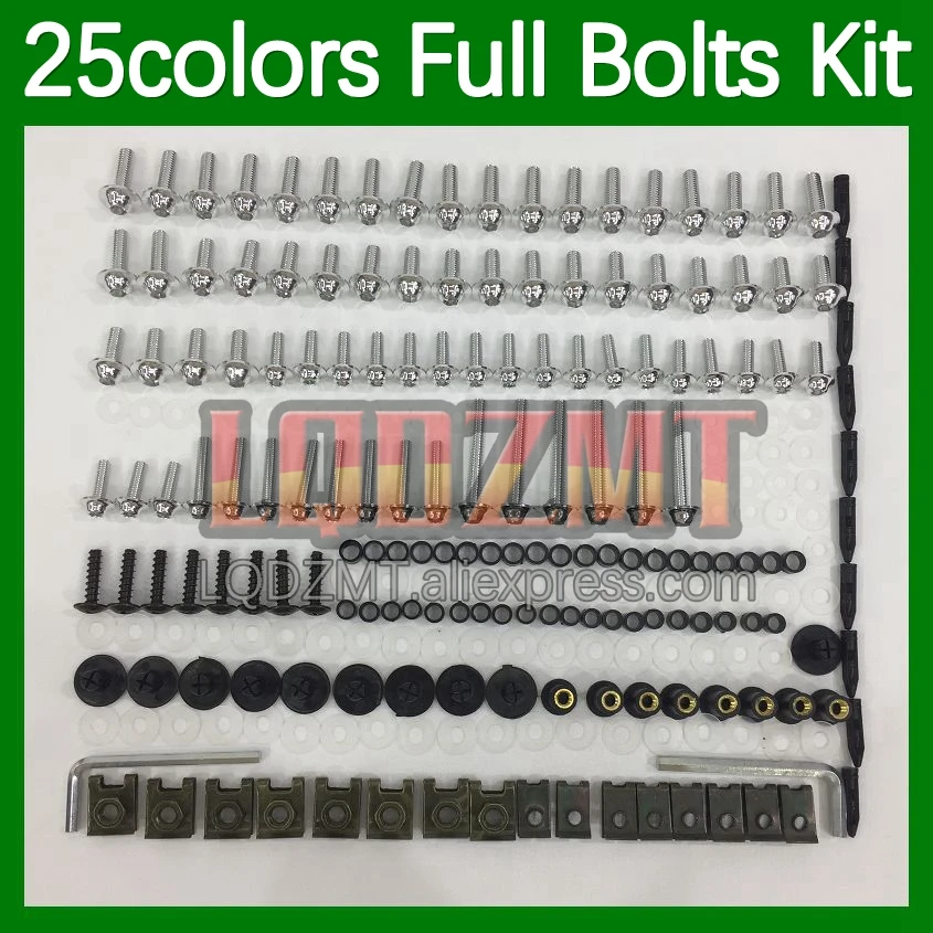 268pcs Body Bolt Full Screws Kit For KAWASAKI NINJA ZXR 250 ZXR250 1991 1992 1993 94 1995 1996 1997 1998 Fairing Bolts screw Nut