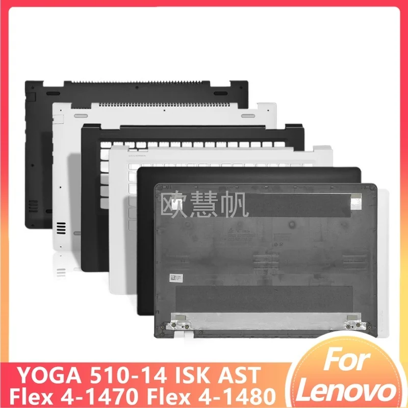 

M New for Lenovo YOGA 510-14 510-14ISK AST Flex 4-1470 Flex 4-1480 Laptop LCD Back Cover/Palmrest Upper Cover with Keyboard