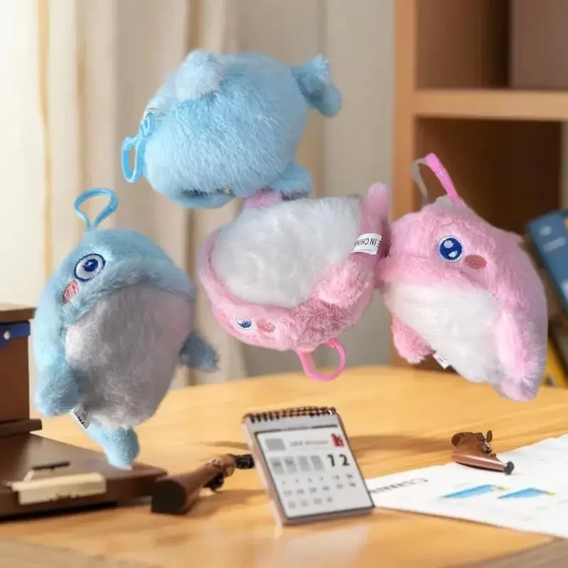 魅惑的なぬいぐるみクジラ海洋動物人形、キーホルダー、バックパック小物、バッグチャーム