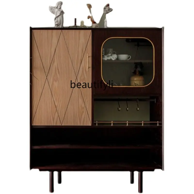 

zq American-Style Retro Large Space Sideboard Cabinet French Retro Cupboard Locker Tea Cabinet