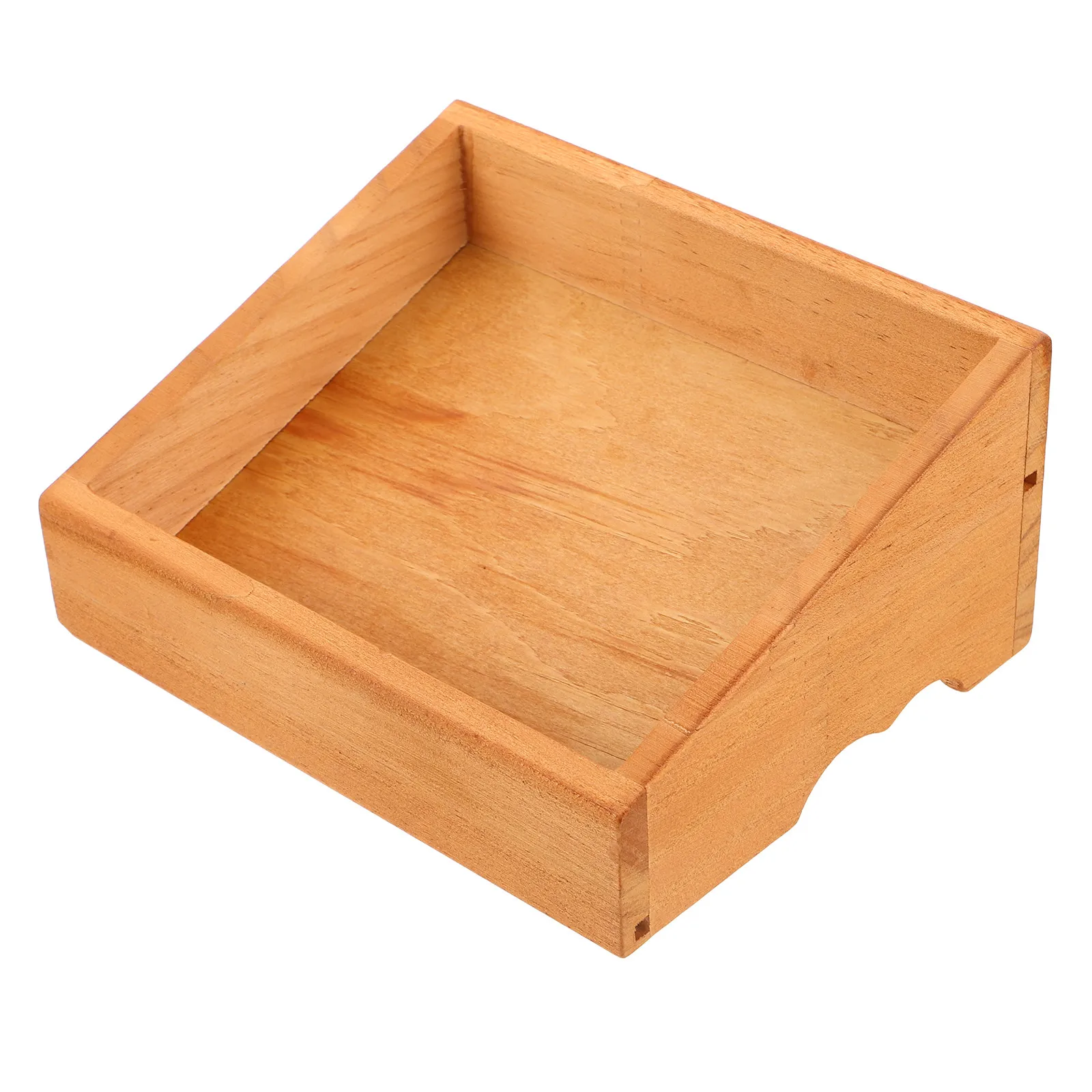 

Wood Office Phone Organizer Jewelry Display Tray Multi Compartment Storage Box Desktop Desk Organizer for Home Office Workspace