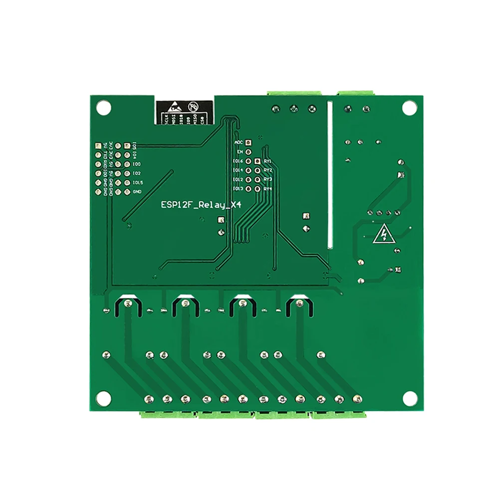 Relay Module WiFi 4‑Channel ESP8266 Development Board Voltage Monitoring Relay Industrial Parts for Wireless Control DC7‑12V/5V