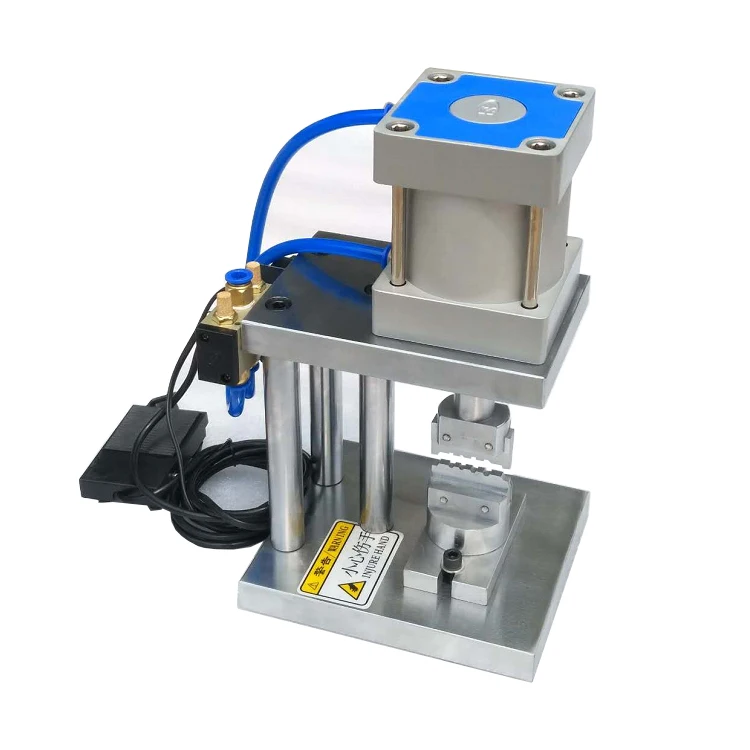 Fiber Optic Pneumatic Crimper Fiber Optic Connector Crimping Machine For Fiber Optic Patch Cord Production