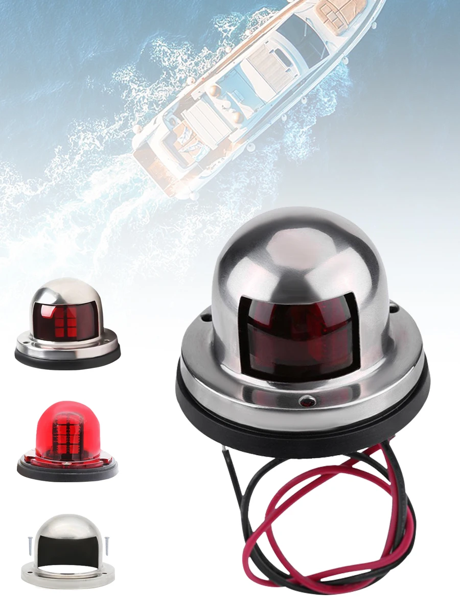 1/2 Stuks Rood Groen Led Boot Navigatie Licht 12V IP68 Waterdichte Zeilen Signaal Lamp Marine Jacht waarschuwingslichten