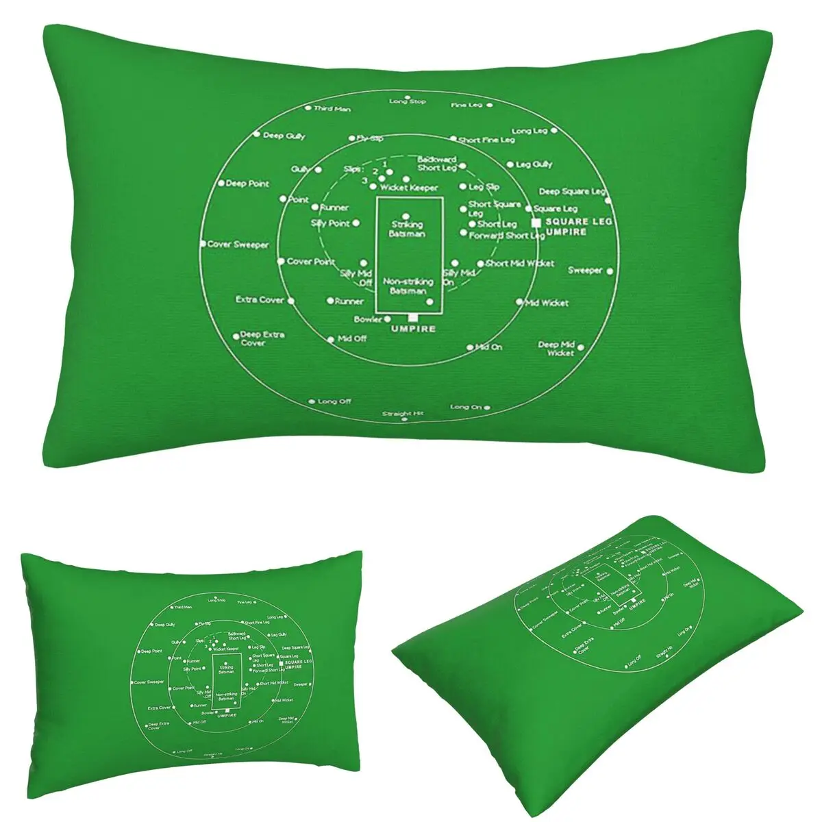 

Cricket Pitch Positions Fielding Positions Diagram Rectangle Pillowcase Cushion Cover Decorative Bed Home Comfort Throw Pillow