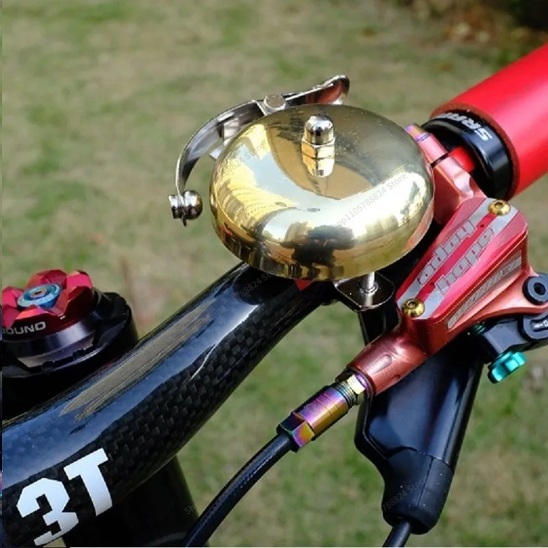 For crisp and melodious retro bike brass dead fly folding bike mountain bike bell