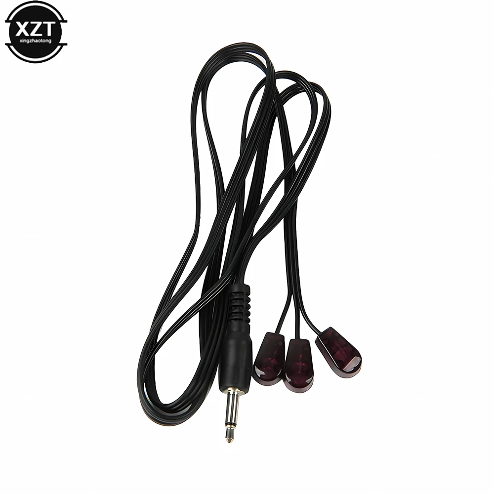 أحدث 1 قطعة 3M المزدوج الأشعة تحت الحمراء (IR) باعث تمديد كابل مع 3.5 مللي متر جاك التوصيل ل Xbox TV Set STB/DVD/DVR/PV