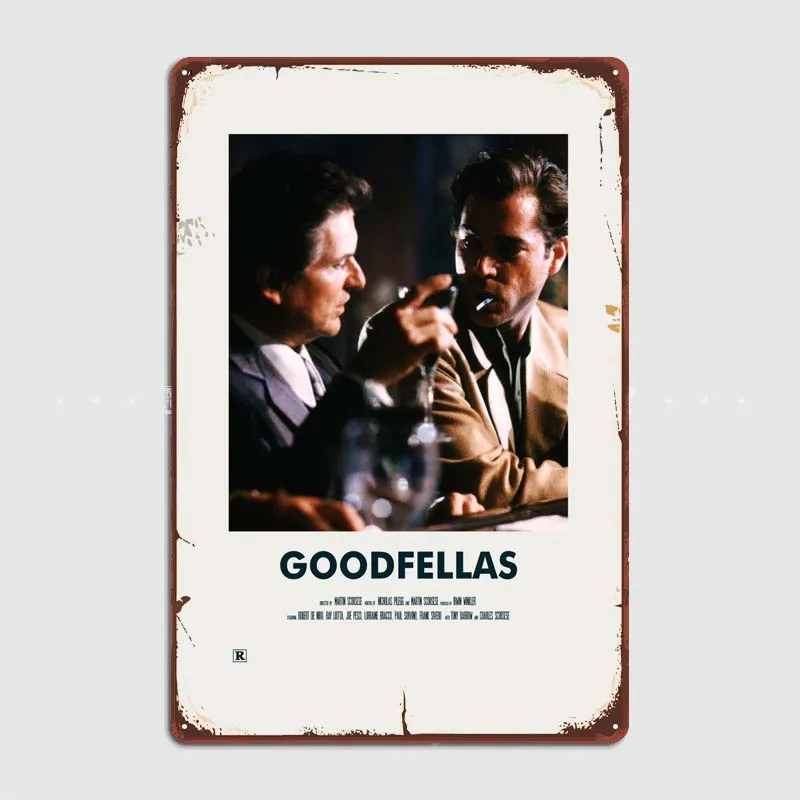 Goodfellas Garage Vintage Metal Signs for Wall Art Decoration Tin Plates Metal Poster Art of Murals Home Decorations Room Decor