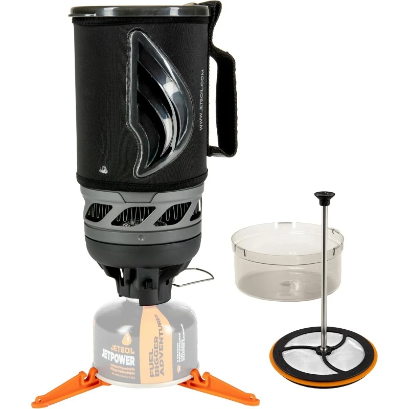 Flash Java Kit Camping and Backpacking Stove Cooking System with Silicone French Press Coffee Maker