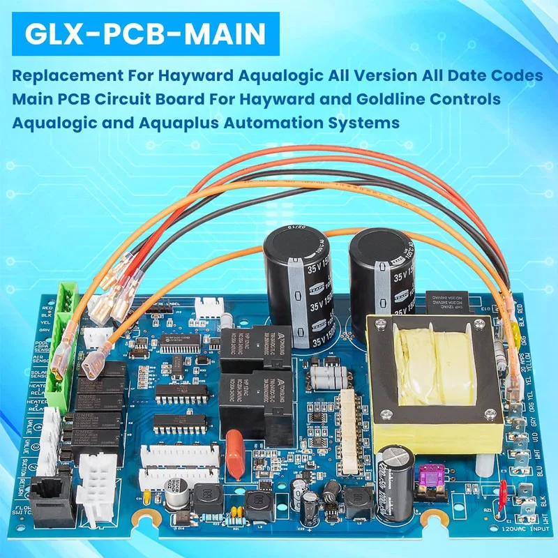 GLX-PCB-Main Main PCB Printed Circuit Board For Hayward Goldline AquaLogic and AquaPlus Pool and Spa Automation System