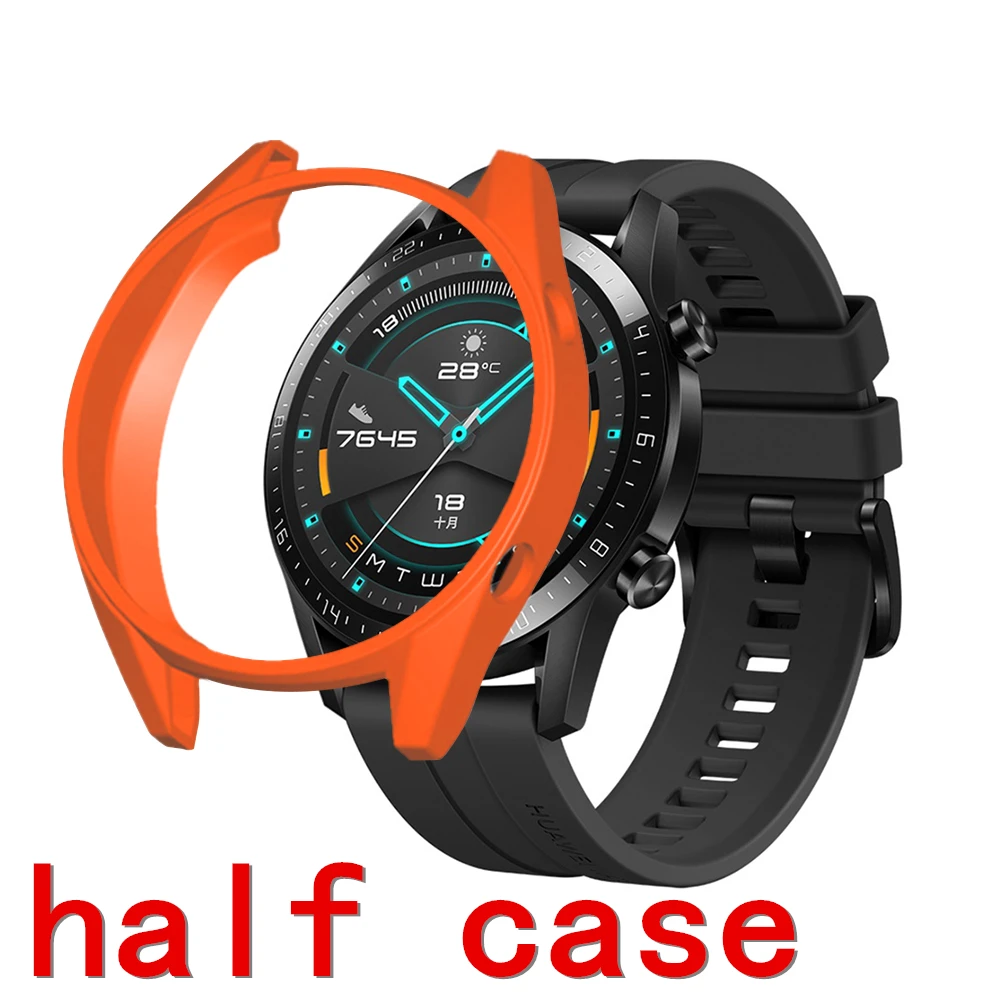 FIFATA For Huawei Watch GT/GT 2 46MM TPU Soft Silicone Watch Protective Case For GT/GT2 Smart Watch Replacement Watch Case Cover