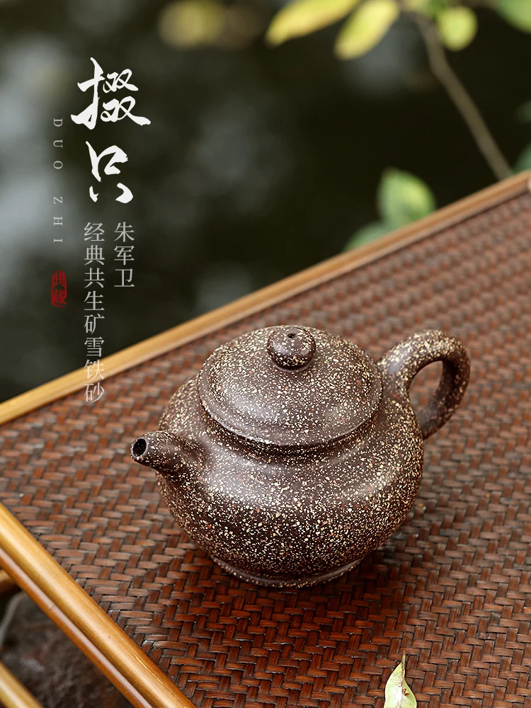 [Snow Iron Sand] Canghu Tianxia Symbiosis Mineral Snow Sand Yi Purple Clay Pot Pure Handmade Picking