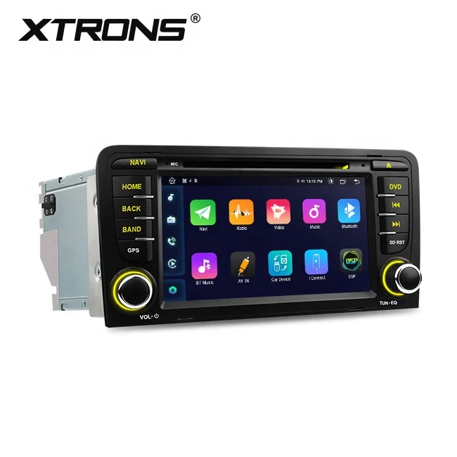 XTRONS double din touch screen android car dvd vcd cd mp3 mp4 player for a3 8P S3 RS3 with GPS/RADIO/AUDIO