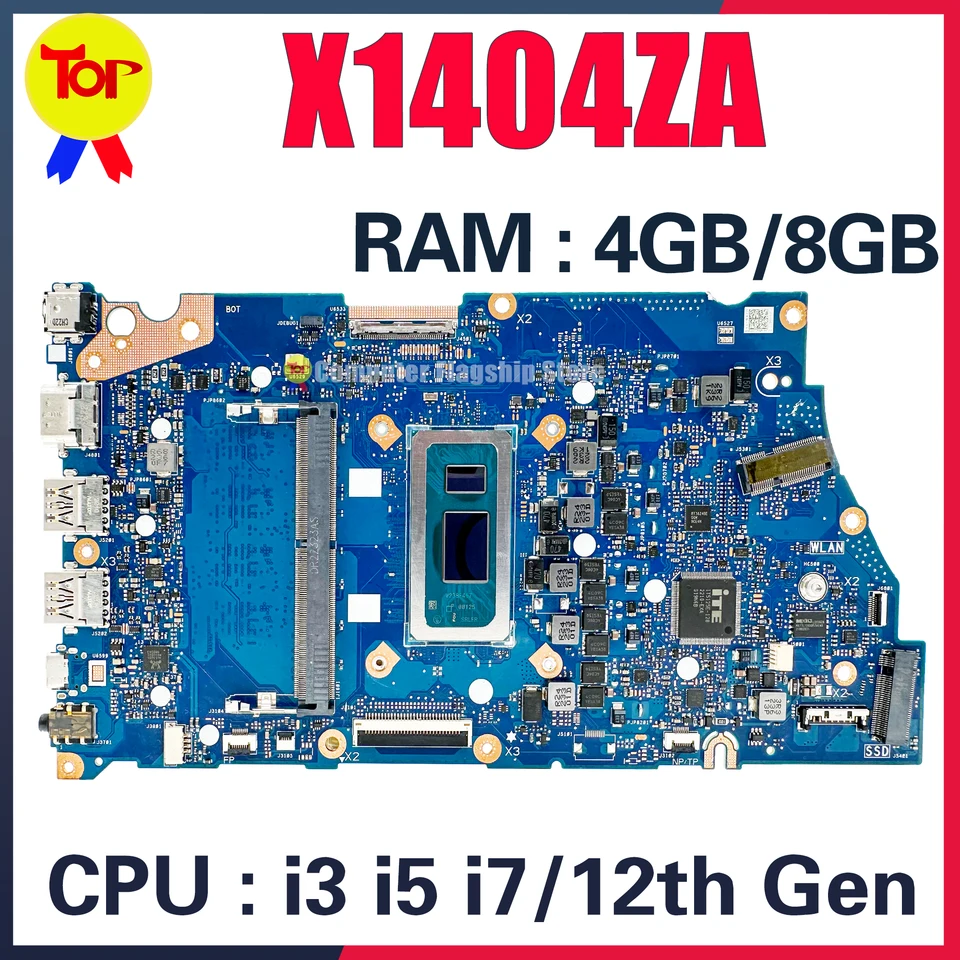 Placa-mãe X1404ZA para ASUS X1704ZA X1504ZA X1404VA X1504VA