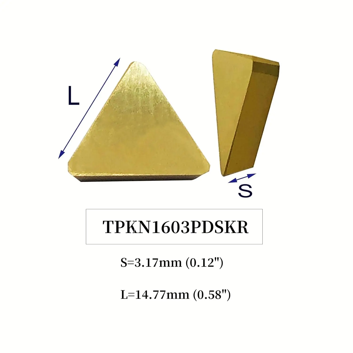 10PCS TPKN1603PDSKR MM201 / TPKN1603PDSKR MM202 TPKN 1603 PDSKR Triangle Inserts Carbide Inserts Indexable Milling Inserts