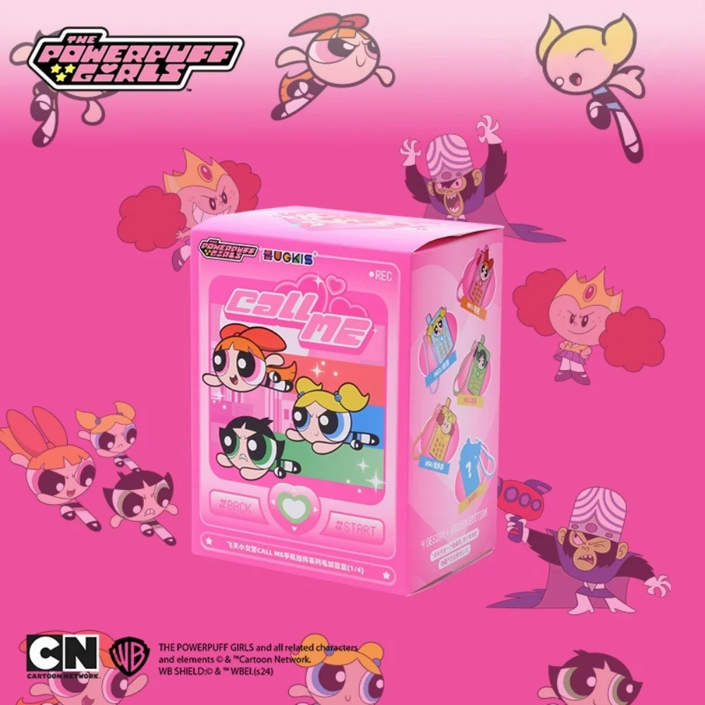 Genuine Anime The Powerpuff Girls Doll  Blossom Bubbles Buttercup Morbucks Collectible Plush Toy Backpack Ornaments Gifts