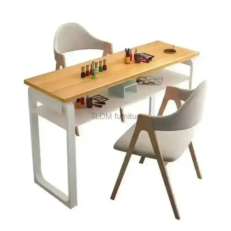 

Утюг для ногтей, простые профессиональные столы, японский кованый маникюрный стол, мебель для модного салона, салон красоты, двойной стол, стул F