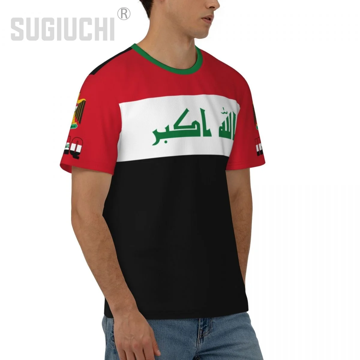 Unisex Nation T-shirt Iraq Flag Iraqans T-shirts jersey For Men Women Soccer Football Fans Gifts Custom clothes tee