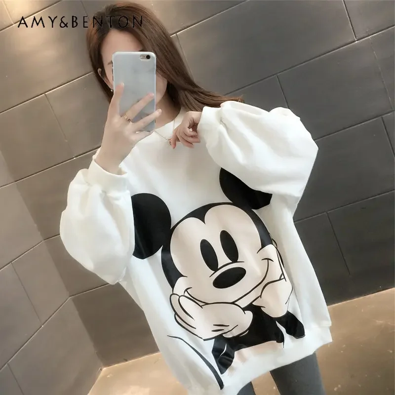 

Women's New Sweater Outer Wear Loose Spring And Autumn Sweater Tops Fashion Trend Design Sweatershirt Tops For Ladies