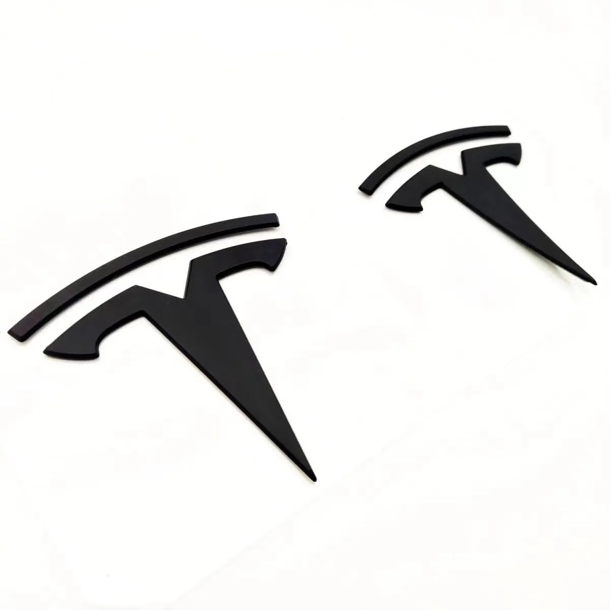 

2pcs/set Replacement Parts Front and Rear Emblem Lid Logo for Model 3 Mode Y metal logo replacement Front and Rear logos