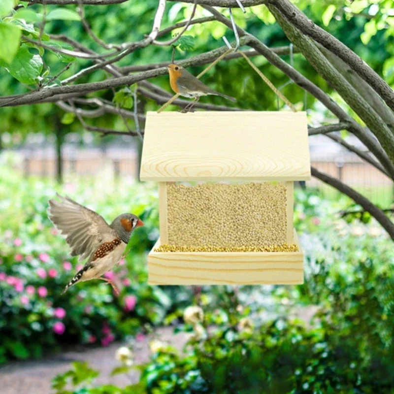 Outdoor Hanging Bird Feeders Rain Proof Garden Bird Feeders Squirrelproof Large House Bird Feeder Wild Bird Feeding Supply