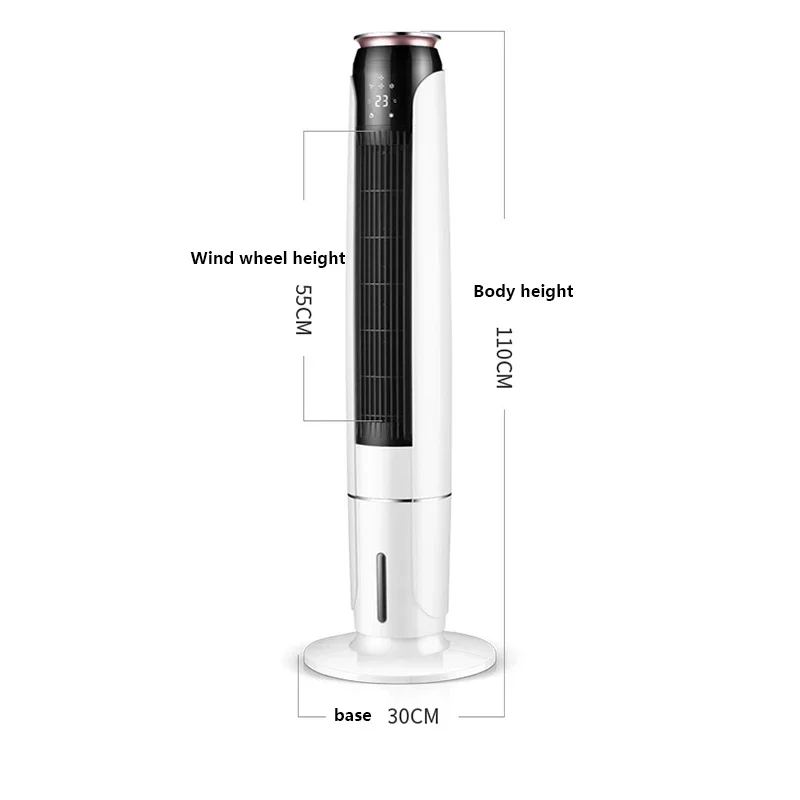 Leafless Air Conditioner Fan Cooling Fan Tower type household water cooling fan humidification small mobile air conditioner