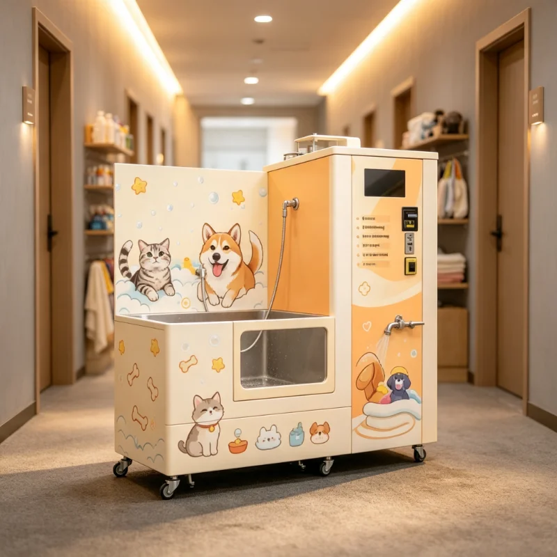 Self Serve Dog Wash Station Customized Unmanned Pet Washing Machine Premium 304 Stainless Steel Bath Gear For Apartment