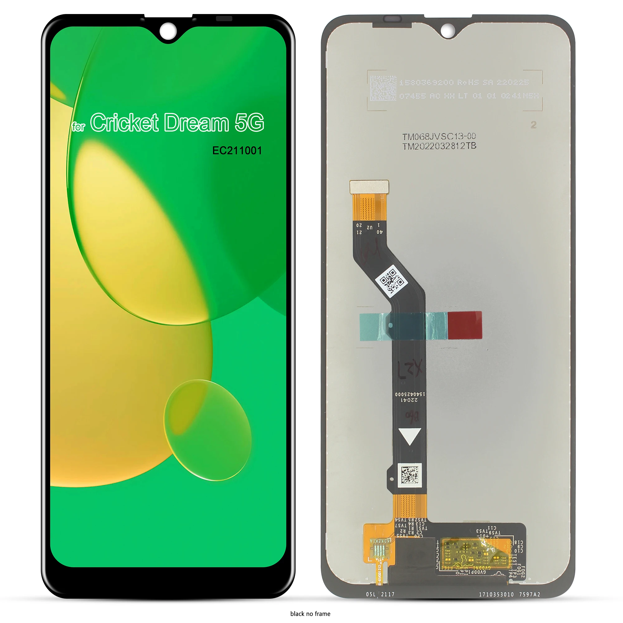 Original 6.82 inch For Cricket Dream 5G LCD Display EC211001 Touch Screen Digitizer Assembly For Cricket Dream 5G LCD Display