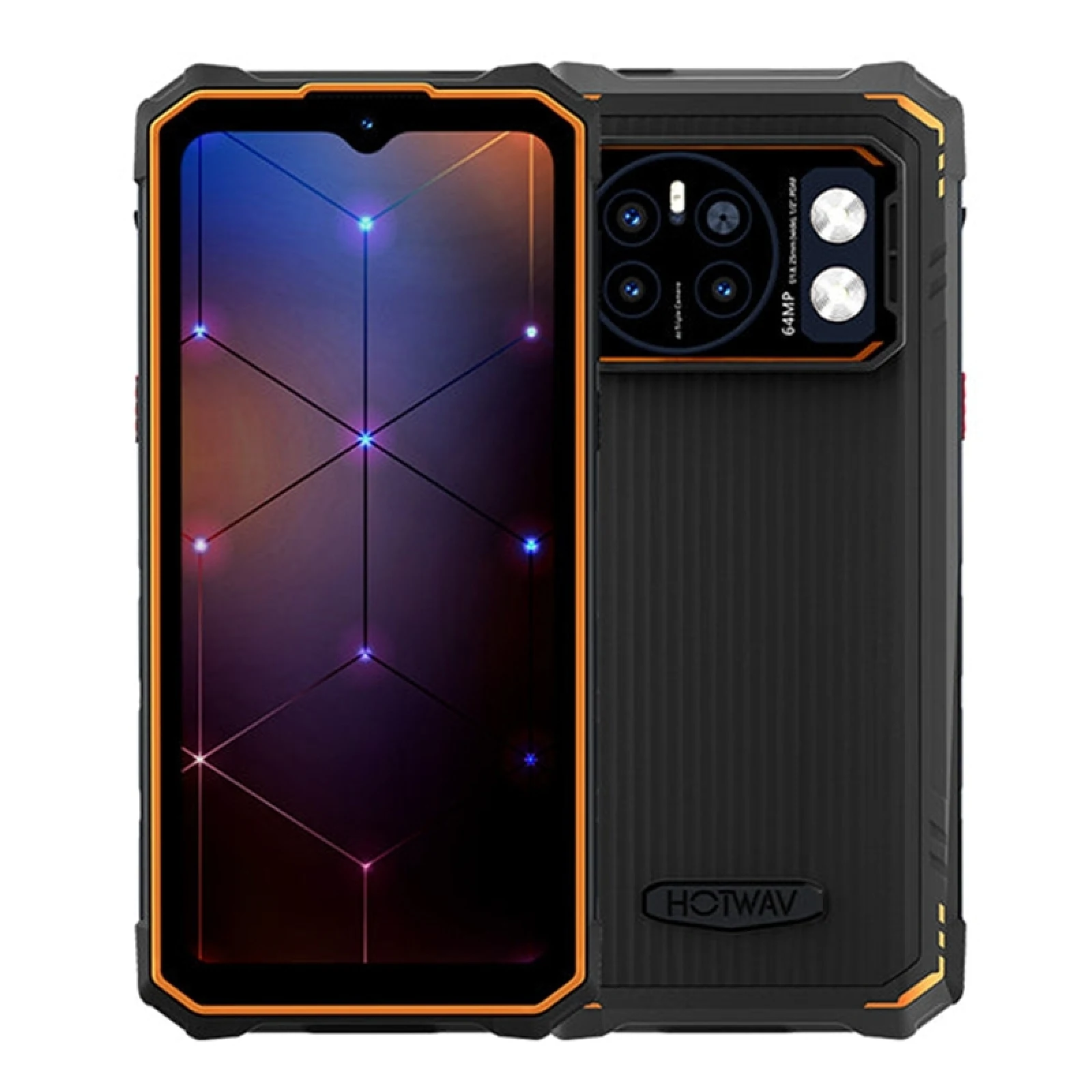 

HOTWAV CYBER 13 Pro Rugged Smartphone 12GB+256GB 6.6 inch FHD+ 2K 10800mAh 20W Fast Charging 64MP Android 13 NFC Cellphone