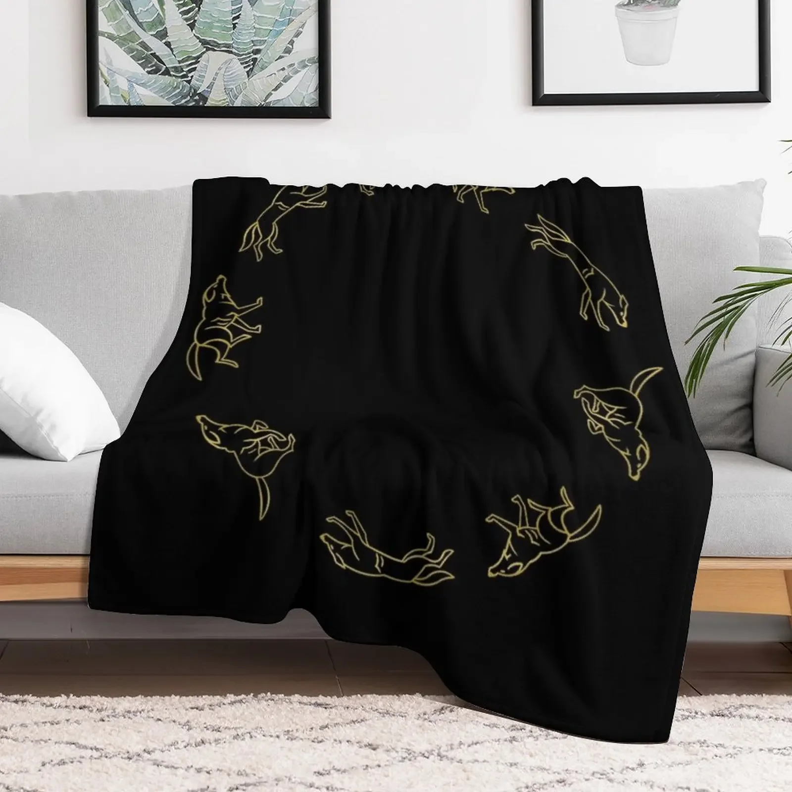 Lothal Wolves Throw Blanket For Decorative Sofa Flannel Fabric Furrys Kid'S Blankets