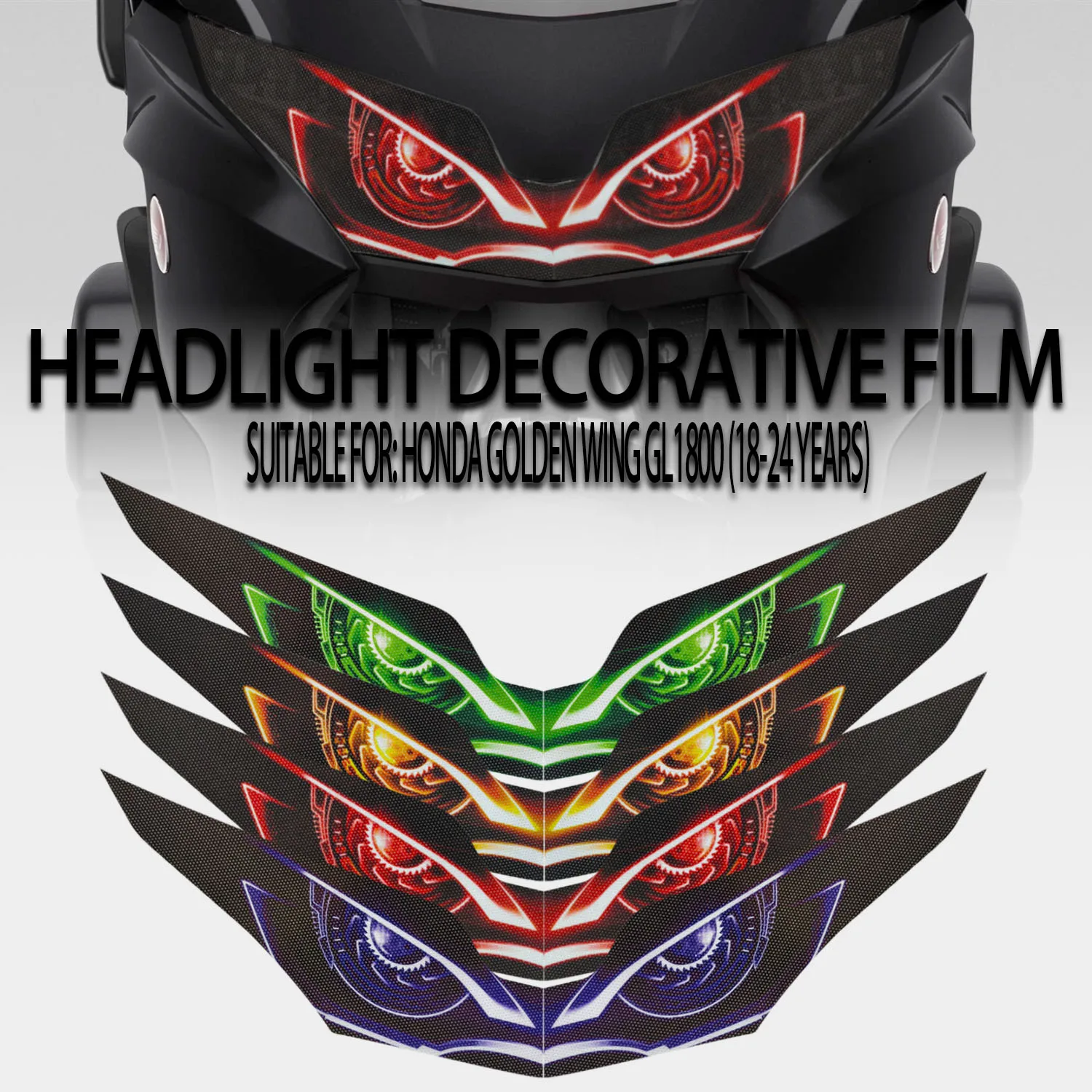 

Applicable to Honda GL1800 Gold Wing 18-24 modified headlight stickers personalized decorative stickers