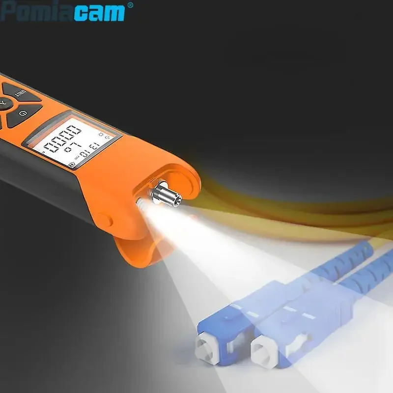 

Mini Optical Power Meter for Optical Fibers Wavelength 850nm~1700nm Mini OPM Charging Model Handheld Fiber Test OPM