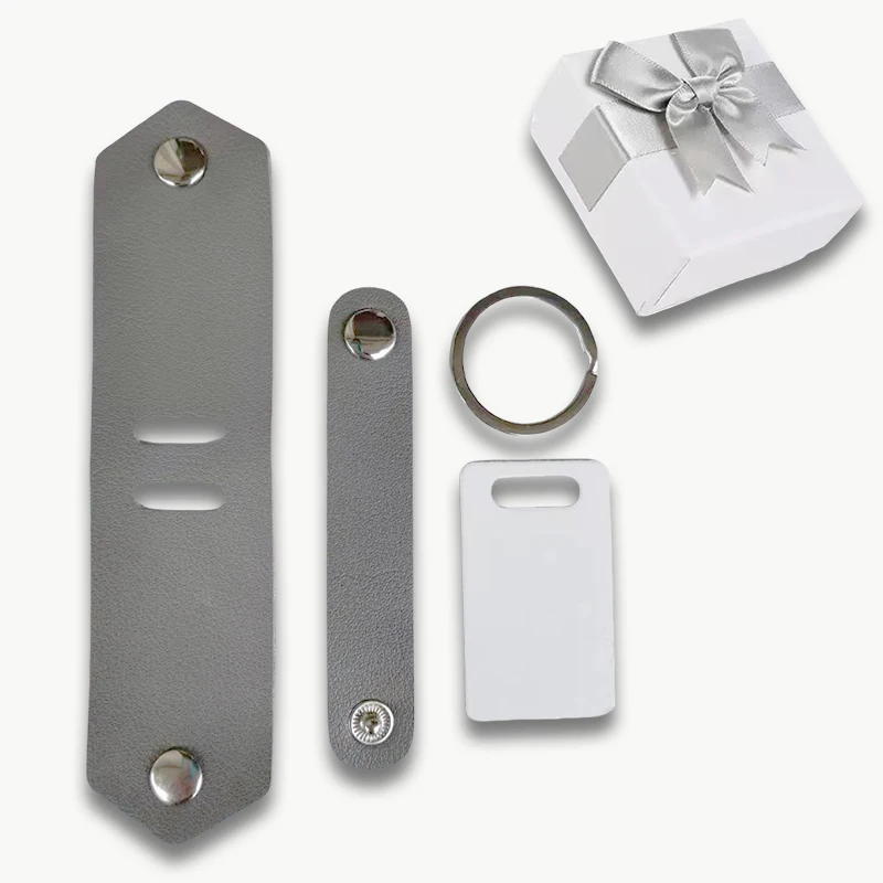 Aangepaste foto lederen sleutelhanger bedrukte foto gepersonaliseerde sleutelhanger lasergravure tekst sleutelhanger cadeau voor familie minnaar vrienden doos
