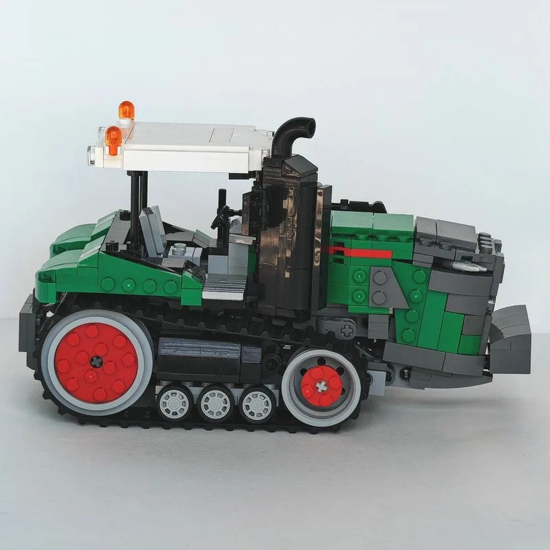 MOC-223010 Tractor agrícola de carga pequeño, bloques de construcción, modelo 513 PartsMOC, bloques de construcción creativos para niños, regalos de juguete para cumpleaños