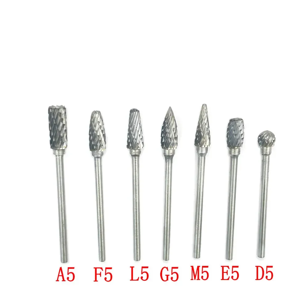 2.35mm Shank Tungsten Steel Carbide Bur Cutter Rotary Tool Bur Double Diamond Cut Rotary Dental Polishing Tools