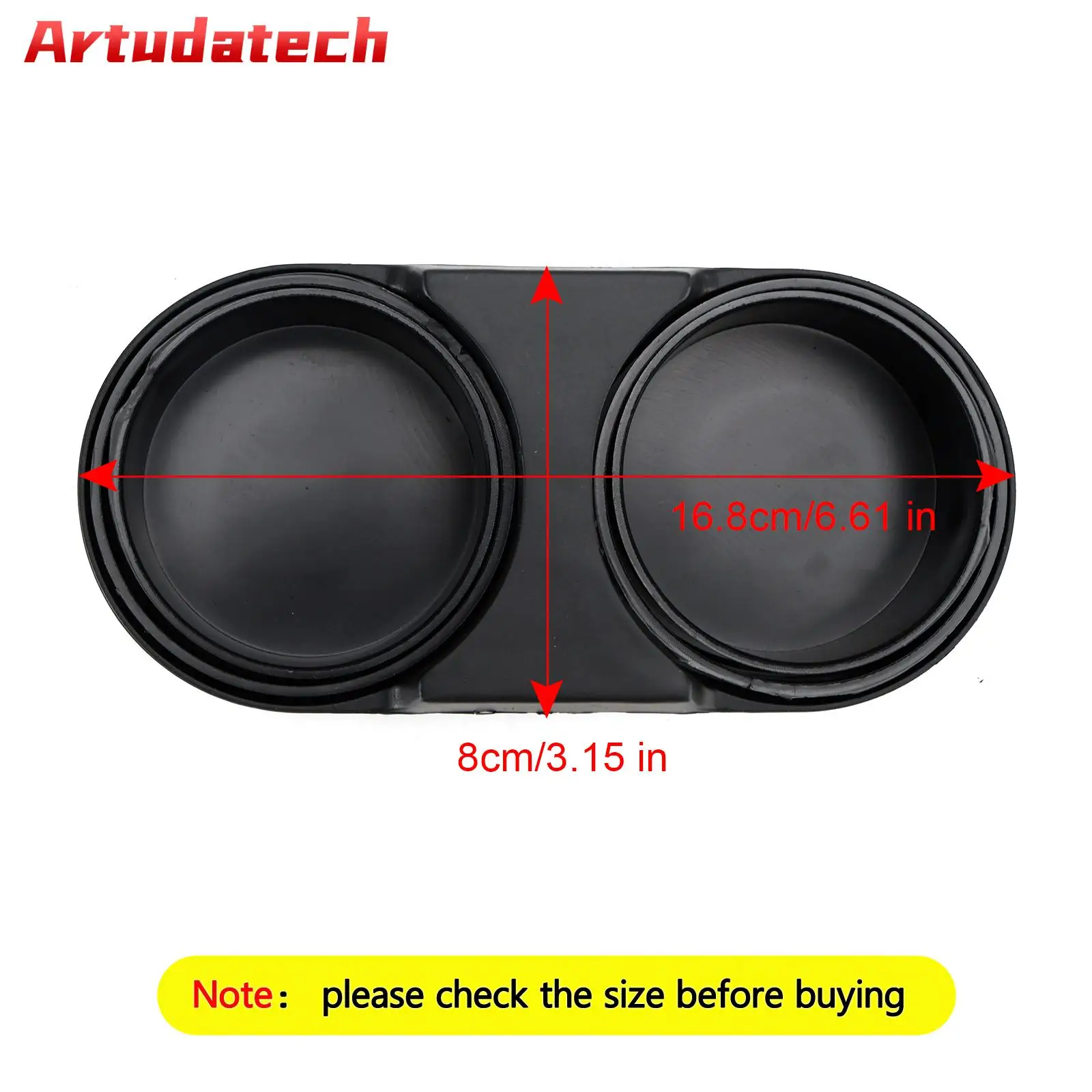 

Artudatech Center Console Storage Cup Holder Extendable And Retractable For Corvette Duel Car Accessories