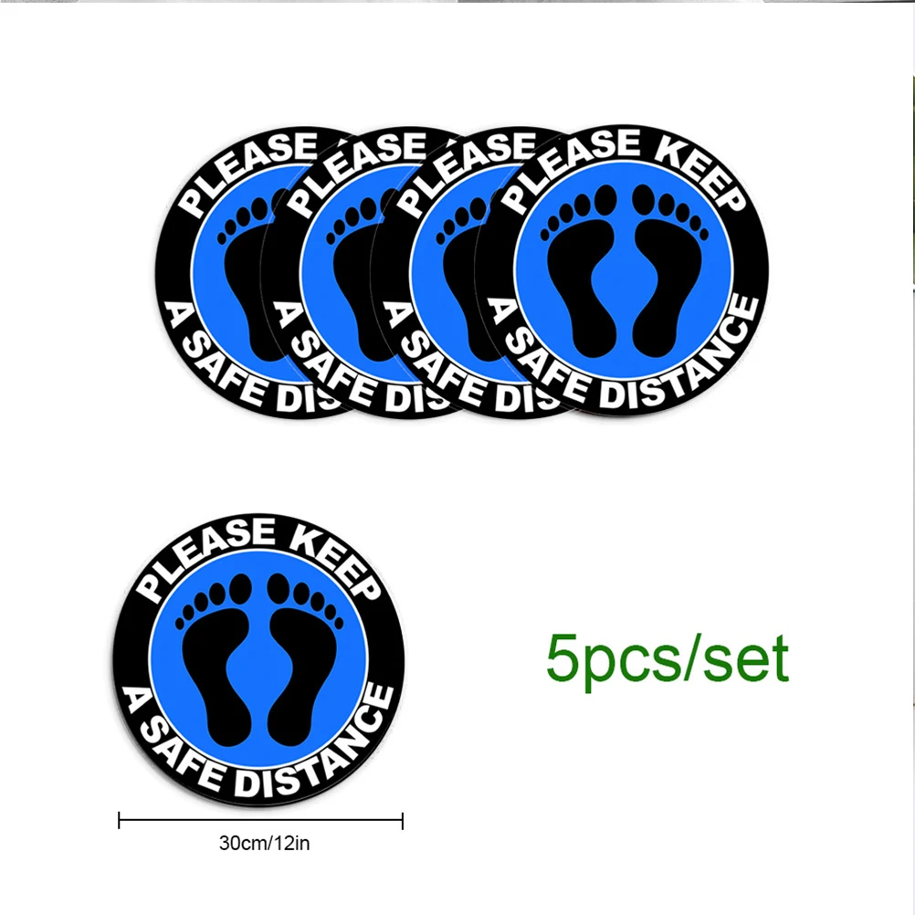 

Bathroom Signs Decor Epidemic Prevention Stickers Keeping Distance Decals Public Places