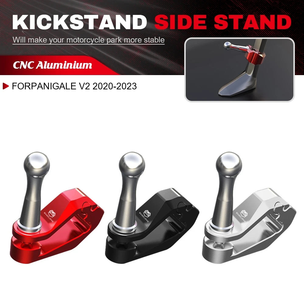 

Kickstand Motorcycle CNC Accessories Side Stand Support Extension Assist Tool For Ducati Panigale V2 2020-2021-2022-2023