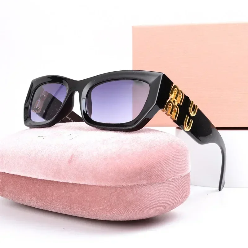 Lunettes de soleil pour hommes et femmes au design œil de chat, lunettes de soleil à petite base