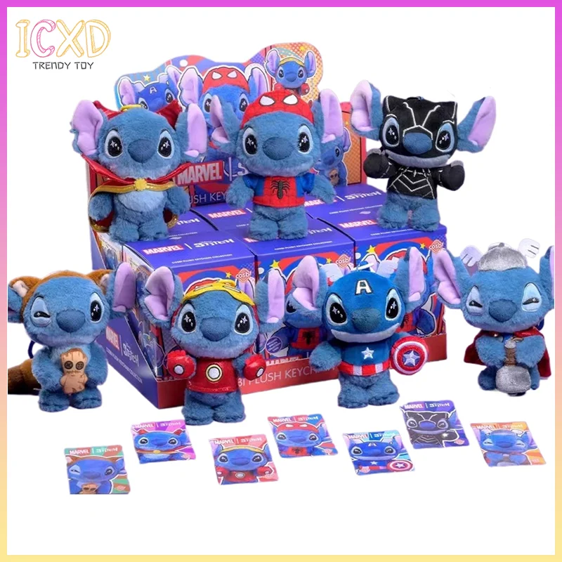 

Оригинальная слепая коробка Hottoys Marvel Stitch Cosbi Series Mystery Surprise Box Cute Stitch, экшн-фигурка с подвеской, подарок на день рождения