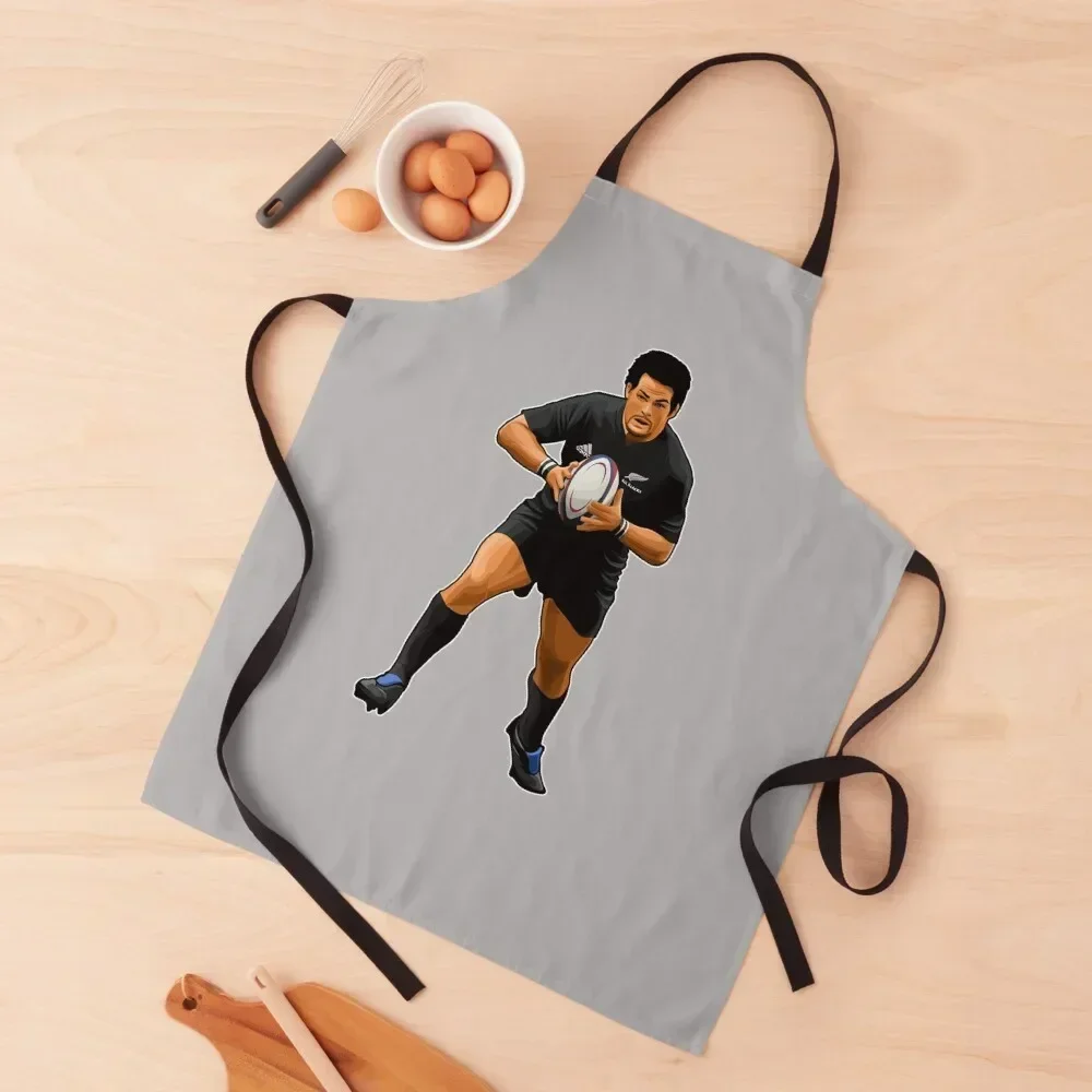 

Richie McCaw Rugby Runs Apron chefs japanese woman Kitchen For Women Kitchen Supplies Idea Goods Apron