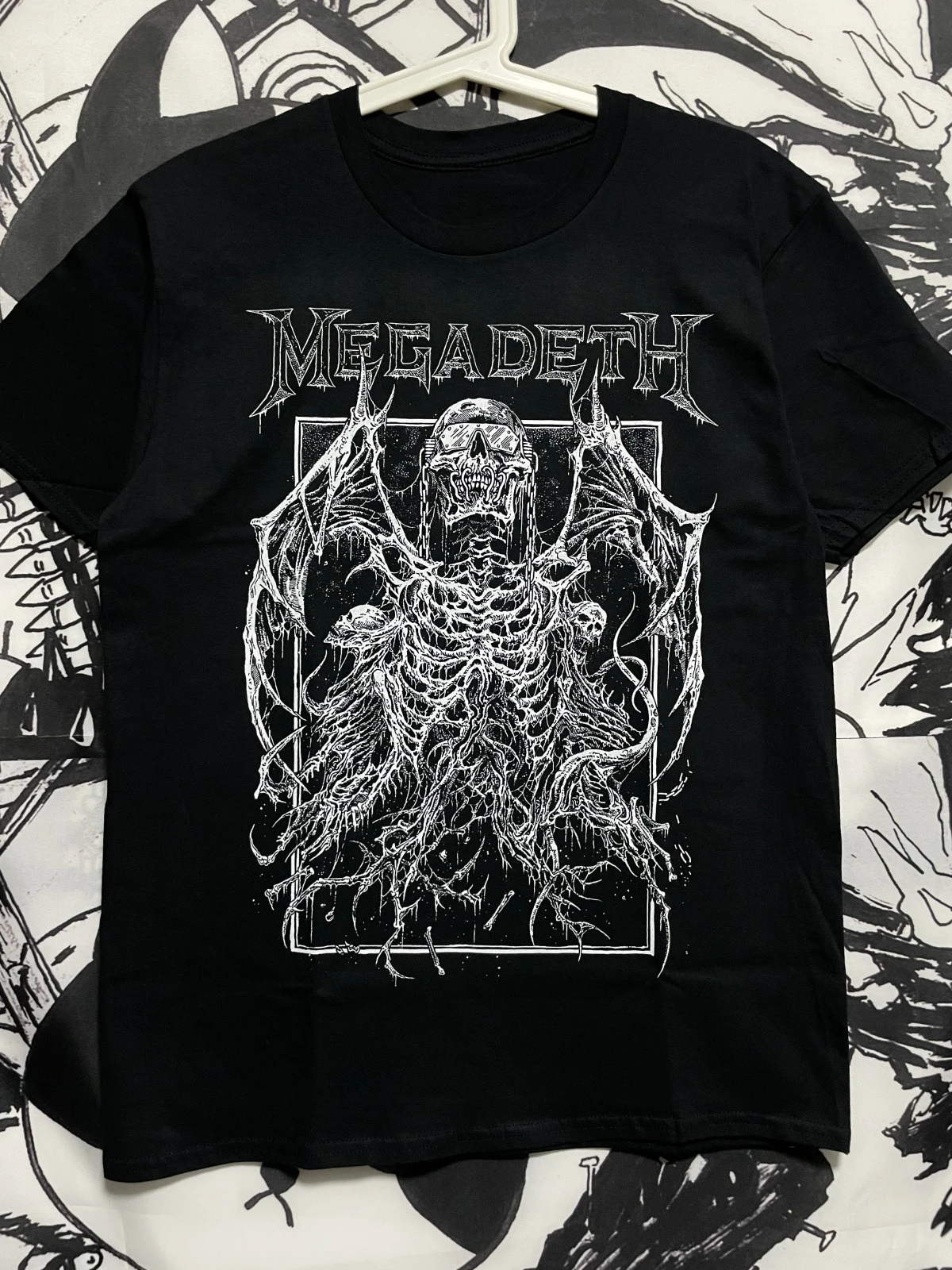 

MEGADETH Band Surrounding Europe and The United States Torrent Metal Men's Women's Rock Cotton T-Shirt 194 T-Shirt Breathable